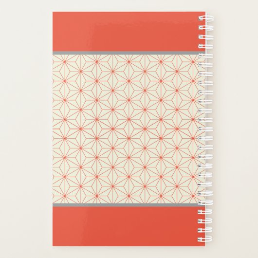 Elegant Hustle 2019 Orange Taupe Personalisiert Planer (Rückseite)