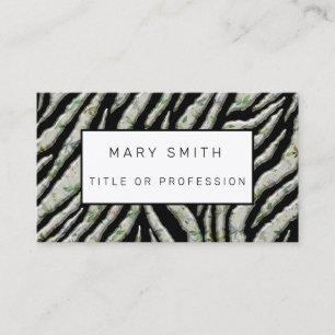 Elegant Hybrid Floral-Animal Visitenkarte