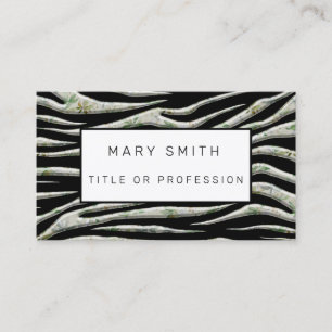 Elegant Hybrid Floral-Animal Visitenkarte