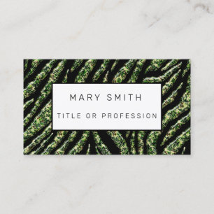 Elegant Hybrid Floral-Animal Visitenkarte