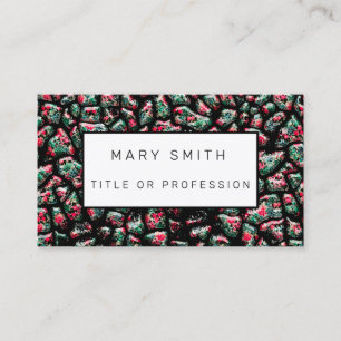 Elegant Hybrid Floral-Animal Visitenkarte