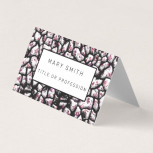 Elegant Hybrid Floral-Animal Visitenkarten