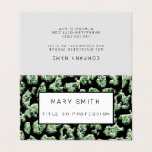 Elegant Hybrid Floral-Animal Visitenkarten (Außenseite Aufgefaltet)