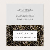 Elegant Hybrid Floral-Animal Visitenkarten (Außenseite Aufgefaltet)