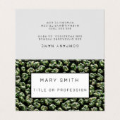 Elegant Hybrid Floral-Animal Visitenkarten (Außenseite Aufgefaltet)