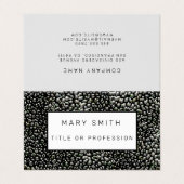 Elegant Hybrid Floral-Animal Visitenkarten (Außenseite Aufgefaltet)