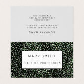 Elegant Hybrid Floral-Animal Visitenkarten (Außenseite Aufgefaltet)