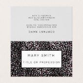 Elegant Hybrid Floral-Animal Visitenkarten (Außenseite Aufgefaltet)