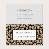 Elegant Hybrid Floral-Animal Visitenkarten (Außenseite Aufgefaltet)