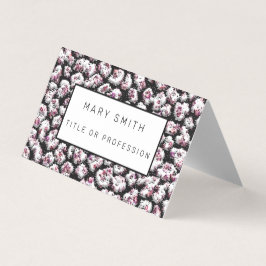 Elegant Hybrid Floral-Animal Visitenkarten