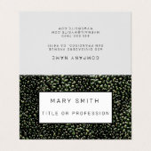 Elegant Hybrid Floral-Animal Visitenkarten (Außenseite Aufgefaltet)