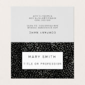 Elegant Hybrid Floral-Animal Visitenkarten (Außenseite Aufgefaltet)