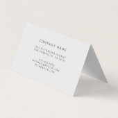 Elegant Hybrid Floral-Animal Visitenkarten (Rückseite)