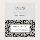 Elegant Hybrid Floral-Animal Visitenkarten (Außenseite Aufgefaltet)