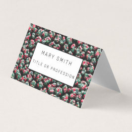 Elegant Hybrid Floral-Animal Visitenkarten