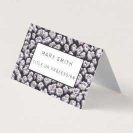 Elegant Hybrid Floral-Animal Visitenkarten