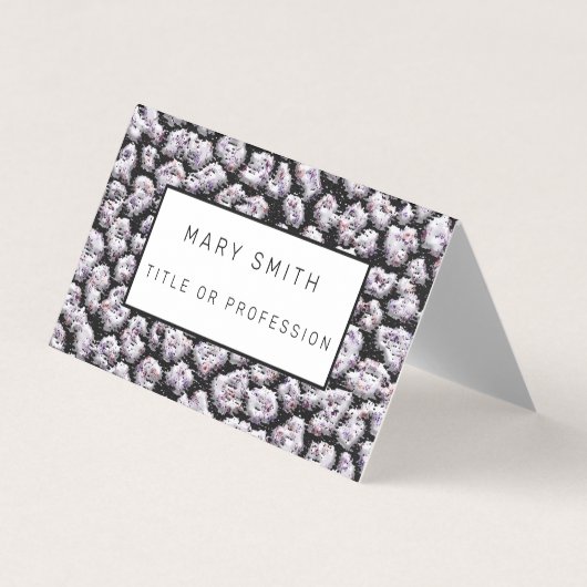 Elegant Hybrid Floral-Animal Visitenkarten (Vorderseite)