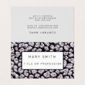 Elegant Hybrid Floral-Animal Visitenkarten (Außenseite Aufgefaltet)