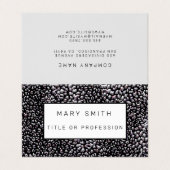 Elegant Hybrid Floral-Animal Visitenkarten (Außenseite Aufgefaltet)