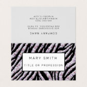 Elegant Hybrid Floral-Animal Visitenkarten (Außenseite Aufgefaltet)