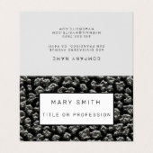 Elegant Hybrid Floral-Animal Visitenkarten (Außenseite Aufgefaltet)