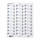 Elegant Hydrangea Address Labels (Vorne)