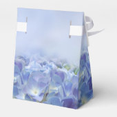 Elegant Hydrangea Blue Florals Gastgeschenk Hochze Geschenkschachtel (Rückseite)