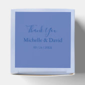 Elegant Hydrangea Blue Florals Gastgeschenk Hochze Geschenkschachtel (Oben)