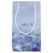 Elegant Hydrangea Blue Florals Kleine Geschenktüte (Vorderseite)