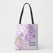 Elegant Hydrangea Blume Wedding Personalisiert Tasche (Vorderseite)