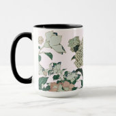 Elegant Hydrangea & Botanisches Blut Tasse (Links)