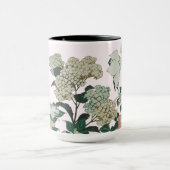 Elegant Hydrangea & Botanisches Blut Tasse (Zentrum)