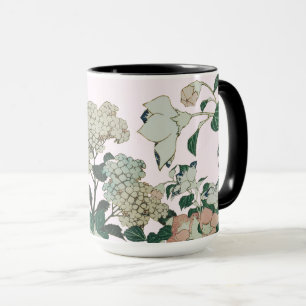 Elegant Hydrangea & Botanisches Blut Tasse
