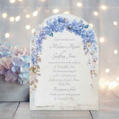 Elegant Hydrangea Floral Arch Wedding Einladung