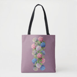 Elegant Hydrangea Floral Tote Bag Tasche