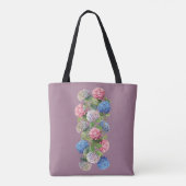 Elegant Hydrangea Floral Tote Bag Tasche (Rückseite)