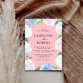 Elegant Hydrangea Floral Wedding Einladung