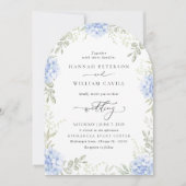 Elegant Hydrangea Floral Wedding Invitation Einladung (Vorderseite)
