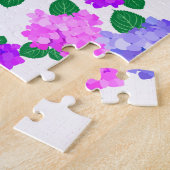 Elegant Hydrangea Pink Purple Flowers Bouquet Puzzle (Seite)