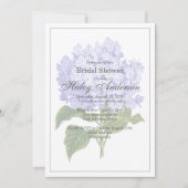 Elegant Hydrangea Wedding Brautparty Einladung (Vorderseite)