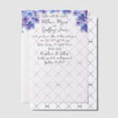 Elegant Hydrangea Wedding Vellum Einladung (Versetzt (Einladung))