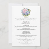 Elegant Hydrangeas Hochzeiten Einladungen (Rückseite)