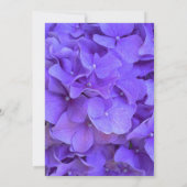 Elegant Hydrangeas Lavender lila Brautparty Einladung (Rückseite)