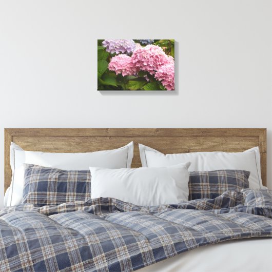 Elegant Hydrangeas Leinwanddruck (Insitu (Schlafzimmer))
