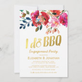 Elegant I Do GRILLEN Engagement Party Einladung (Vorderseite)