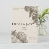 Elegant “I Do” Wedding Invitation – Customizable Einladung (Stehend Vorderseite)