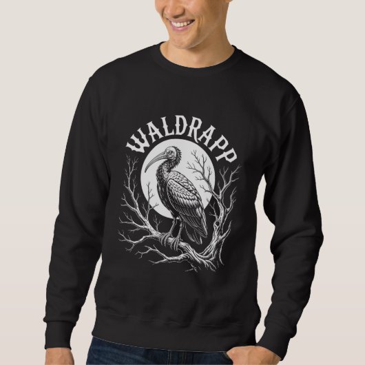 Elegant Ibis – Monochrome Wildlife - endangered Sweatshirt (Vorderseite)