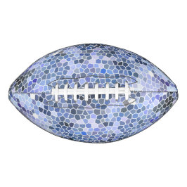 Elegant ice blue mosaic football