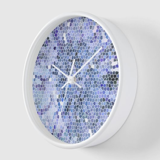 Elegant ice blue mosaic uhr (Winkel)