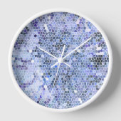 Elegant ice blue mosaic uhr (Vorderseite)